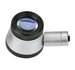 Measuring magnifier with LED, 20x, 10/0.1 mm