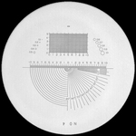 Reticule plate Ø 35 mm, for magnifier 10x, black, n° 4