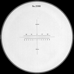 Reticule plate Ø 35 mm, for magnifier 2066, black
