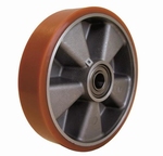 Red polyurethane guiding wheel for VHB pallet truck