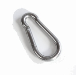 Snap link (stainless steel) with safety catch