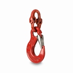 Hook with safety catch, cast steel, [Max] = 100kg