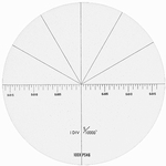 Réticule pour microscope 2008-100, angle inch