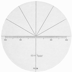 Réticule pour microscope 2008-75, angle inch