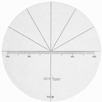 Schaal voor microscoop 2008-75, hoek inch