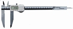 Digital caliper, 200 mm, 80 mm, 3V, rec, LJ