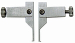 Pair of inserts for grooves, flat faces, 50 mm