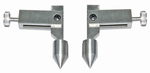 Pair of inserts for grooves, conical faces, 35 mm
