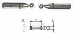 Pair gear inserts, shaft Ø 5 mm, Ø1 mm, M 0.6~0.65