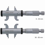 Internal micrometer, double jaws, 5~55 mm, 0.01 mm