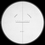 Reticule plate Ø 26 mm, for magnifier 2055, black, 8/0.1 mm