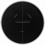 Schaal Ø 26 mm, voor meetloep 2055, wit, 8/0.1 mm