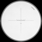 Reticule plate Ø 26 mm, for magnifier 2037, black, 5/0.05 mm