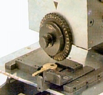 Tafel met steun voor sleutel voor Metallprint SP2