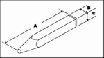 Caractère de frappe individuel Goliath, h=3.0 mm