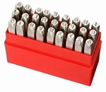 Set of 27 punches Reverse, characters A~Z &, h=3.0 mm
