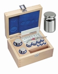Jeu de poids eco F1, inox, coffret bois, 1 mg~100 g