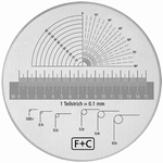 Replacement scale for magnifier FC-SRW-8