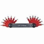 Sets of 16 calibers for injectors, Ø 1.5 ~ 3.0 mm