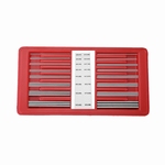 Set of 3x16 cylindrical gauges for thread control