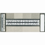 Visuele ruwheidsvergelijkingsblok, kogel- & sherpstralen