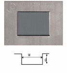 Etalon de rugosité 1 rainure, d = 1 µm, nickel-bore
