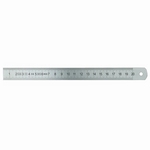 Meetlat uit roestvrij staal, 13x0.5 mm, 200 mm