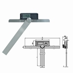 Hoekmeter, digitaal, 180°, 300x600 mm
