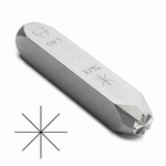 Symbol stamp 8 line star, h=6.0 mm