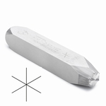 Symbol stamp 6 line star, h=3.0 mm