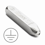 Caractère de frappe symbole mise à la terre, ac, h=8.0 mm