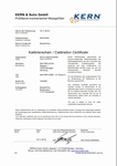 Certificat de calibrage ISO usine pour jeu de blocs SHORE