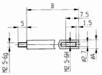 Verlenging M2,5-6g/65/4/ext. V4x65