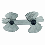 Double gauge for screw pitch 0,25~6 mm / 62~4 TPI / 28~8 TPI