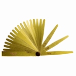 Precision thickness gauge, brass, 20 blades, L=100 mm, 0.05~1.0 mm