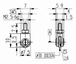 Tasterpunt 573/28 E, M2,5-6g/10/5,9/ rolletje Ø7,5 mm