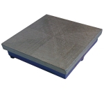 Cast iron plate 1000x1000x25 mm, total heigt 180 mm, 200 kg