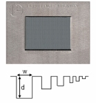 Etalon de rugosité 6 rainures, d = 1 mm ~1 µm