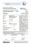 Certificat de calibrage DKD pour vibromètre