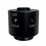 C-mount camera-adapter, 0,5x, instelbare focus