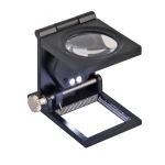 Compte-fil 10x,Ø 30 mm, lecture 1 mm, LED