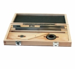 Set of 6 steel gauges for calibrating calipers, class 1