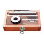 Set of 3 steel gauges for calibrating calipers, class 1