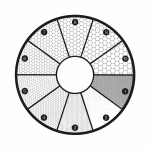 Oogstukdraad G45 voor ASTM E19-46 korrelgroottebepaling, Ø 25 mm