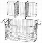 Insert basket with handles, stainless steel, K 28 CA
