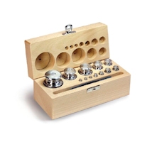 Set of weights inox/wood